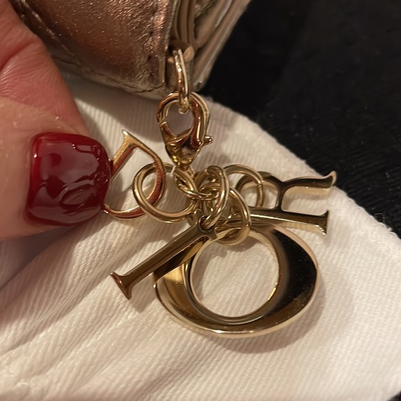 NIB Lady Dior Lotus Wallet in Metallic Gold - Picture 14 of 16